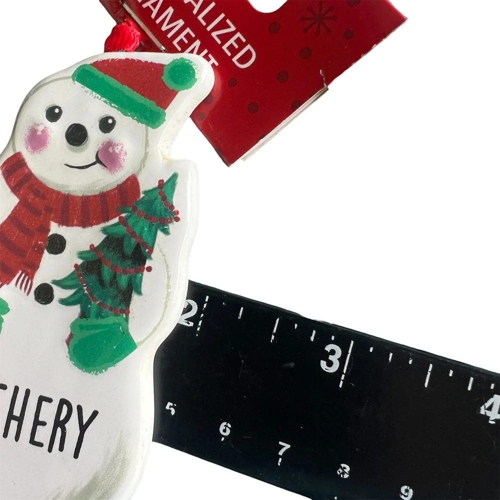 ZACHERY Ganz Personalized Name Snowman Christmas 3.5